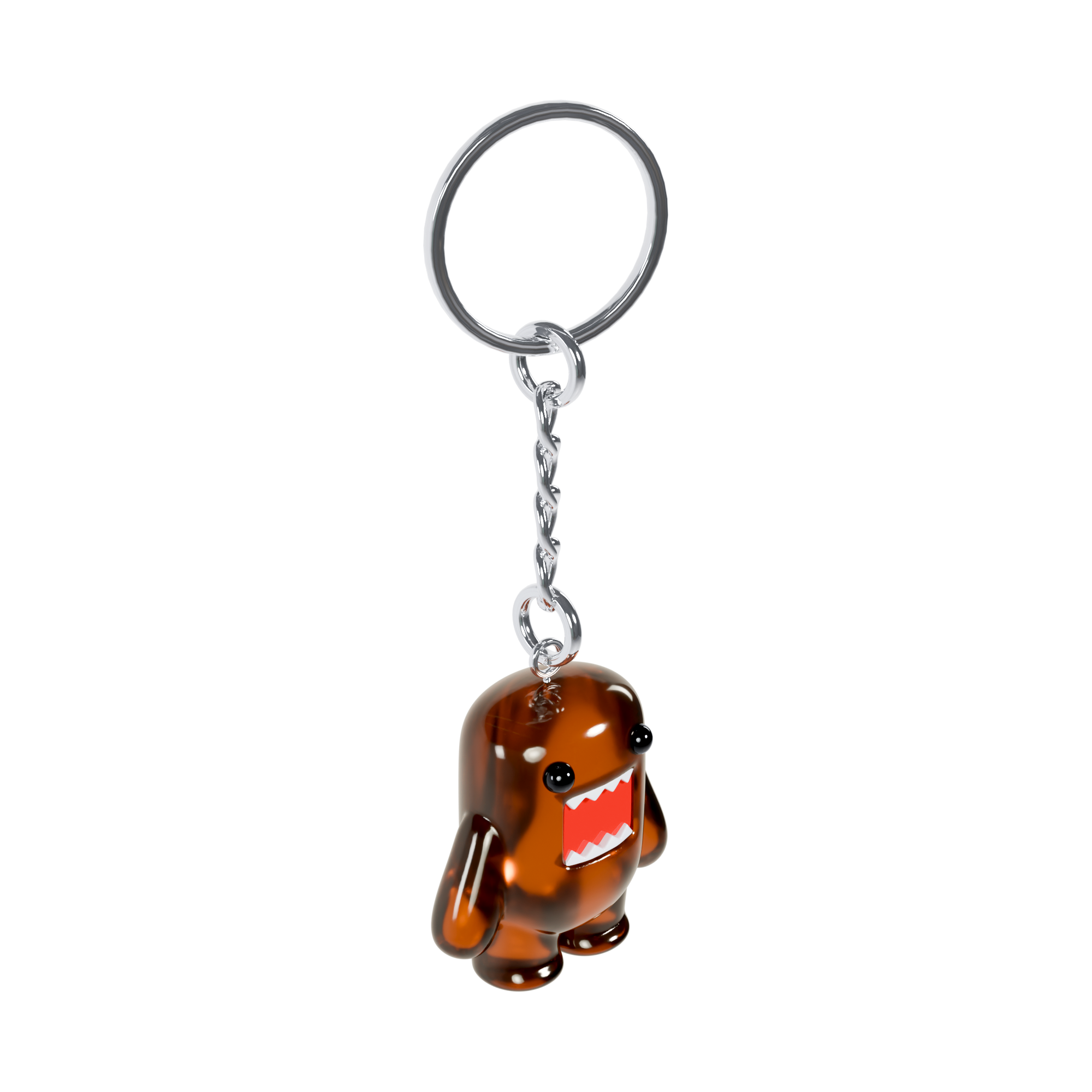 DOMO KEYCHAIN - BROWN